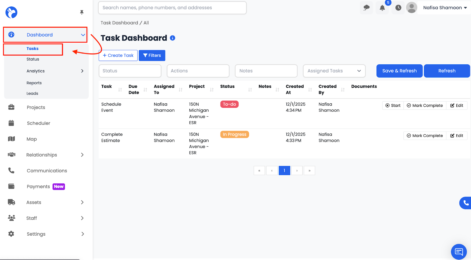 How Do I Create, Start, and Complete a Task in Albi?