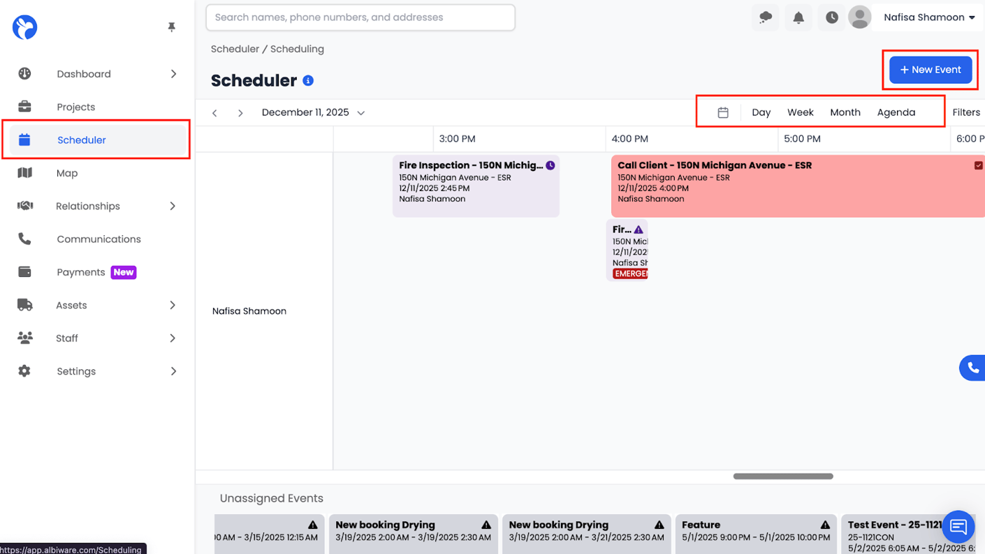 What Is the Scheduler in Albiware and How Do I Access It?
