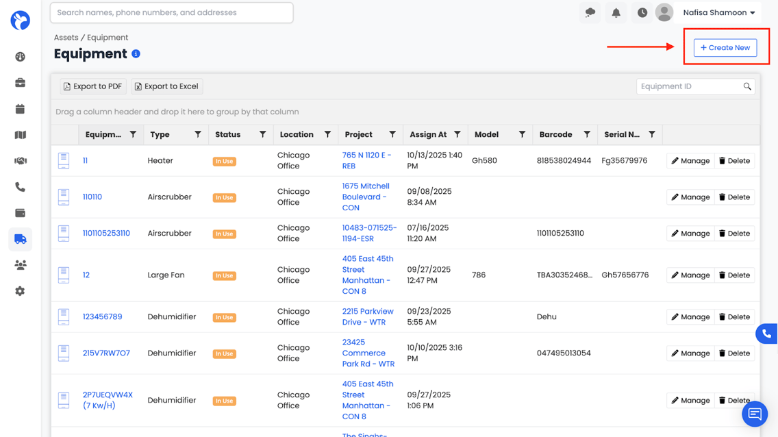 How Do I Find, Create, and Manage Equipment in Albiware?